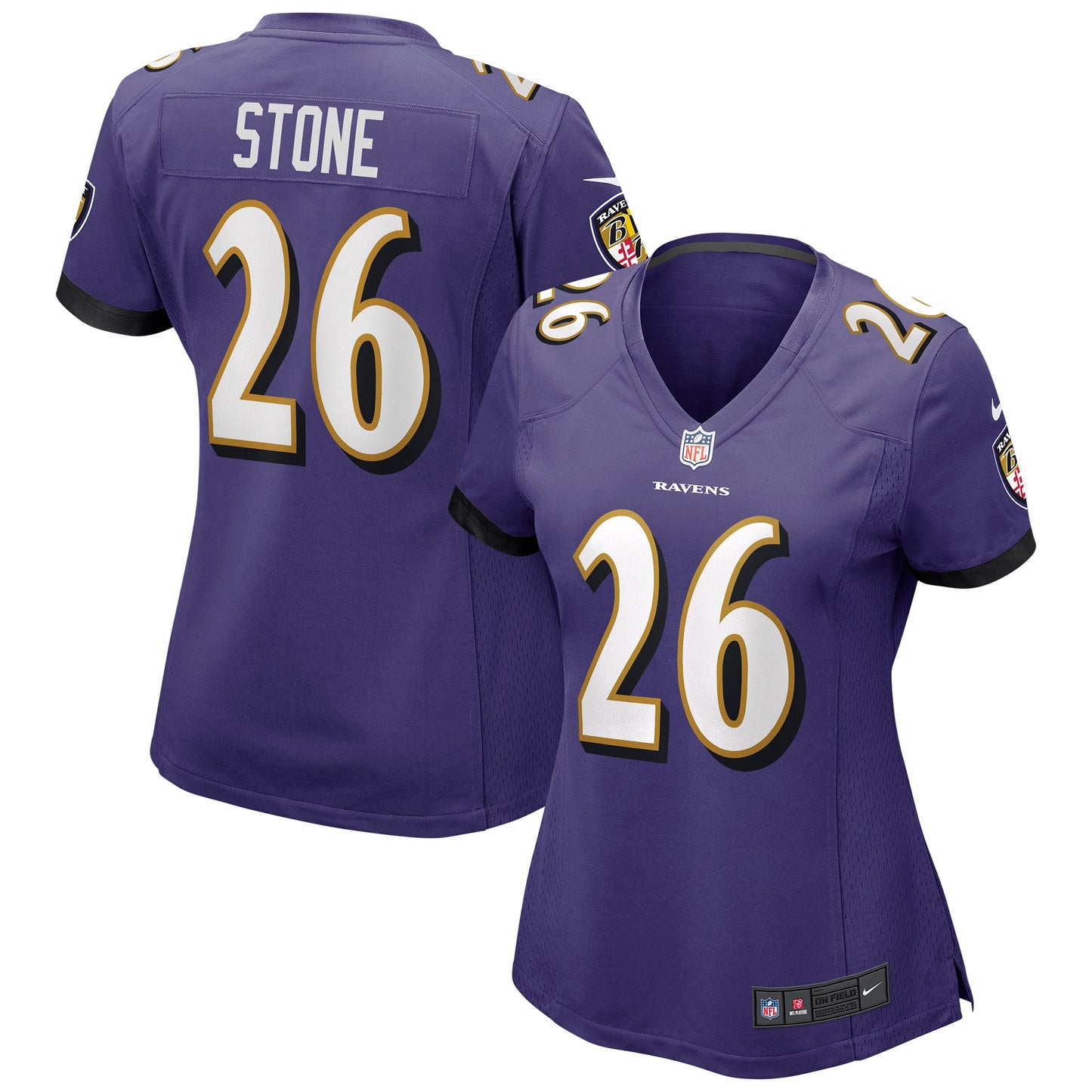 Geno Stone Baltimore Ravens Nike Women's Game Jersey - Purple