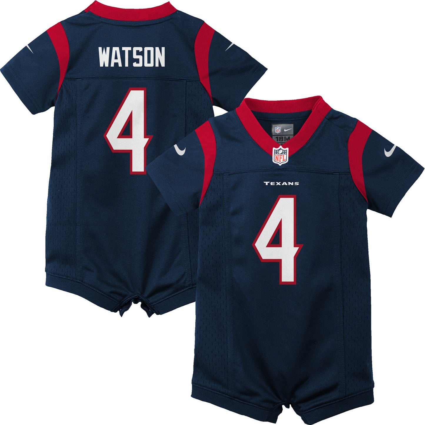 Deshaun Watson Houston Texans Nike Infant Romper Jersey - Navy