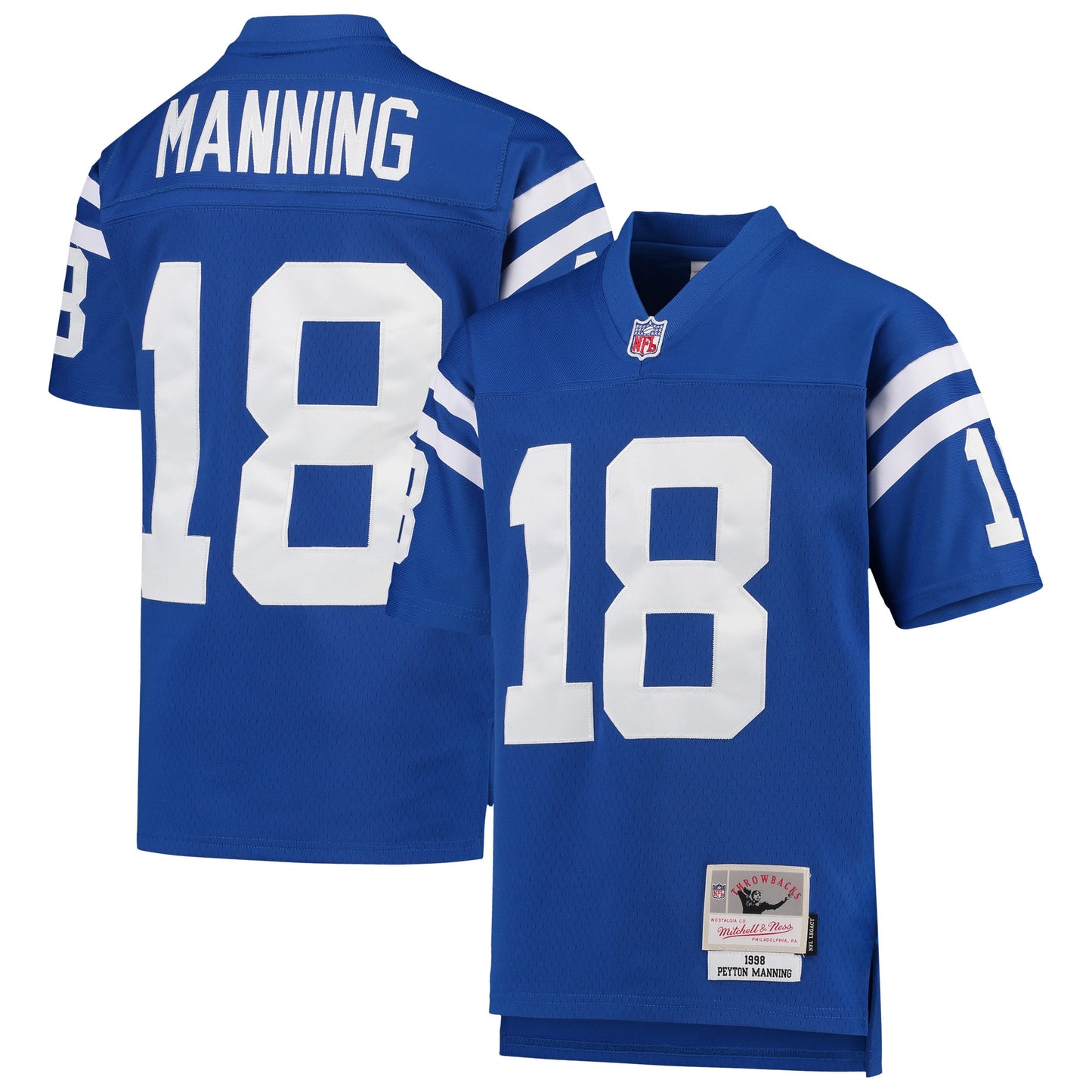 Peyton Manning Indianapolis Colts Mitchell & Ness Youth 1998 Legacy Retired Player Jersey - Royal